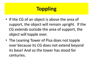 Center of gravity | PPTX