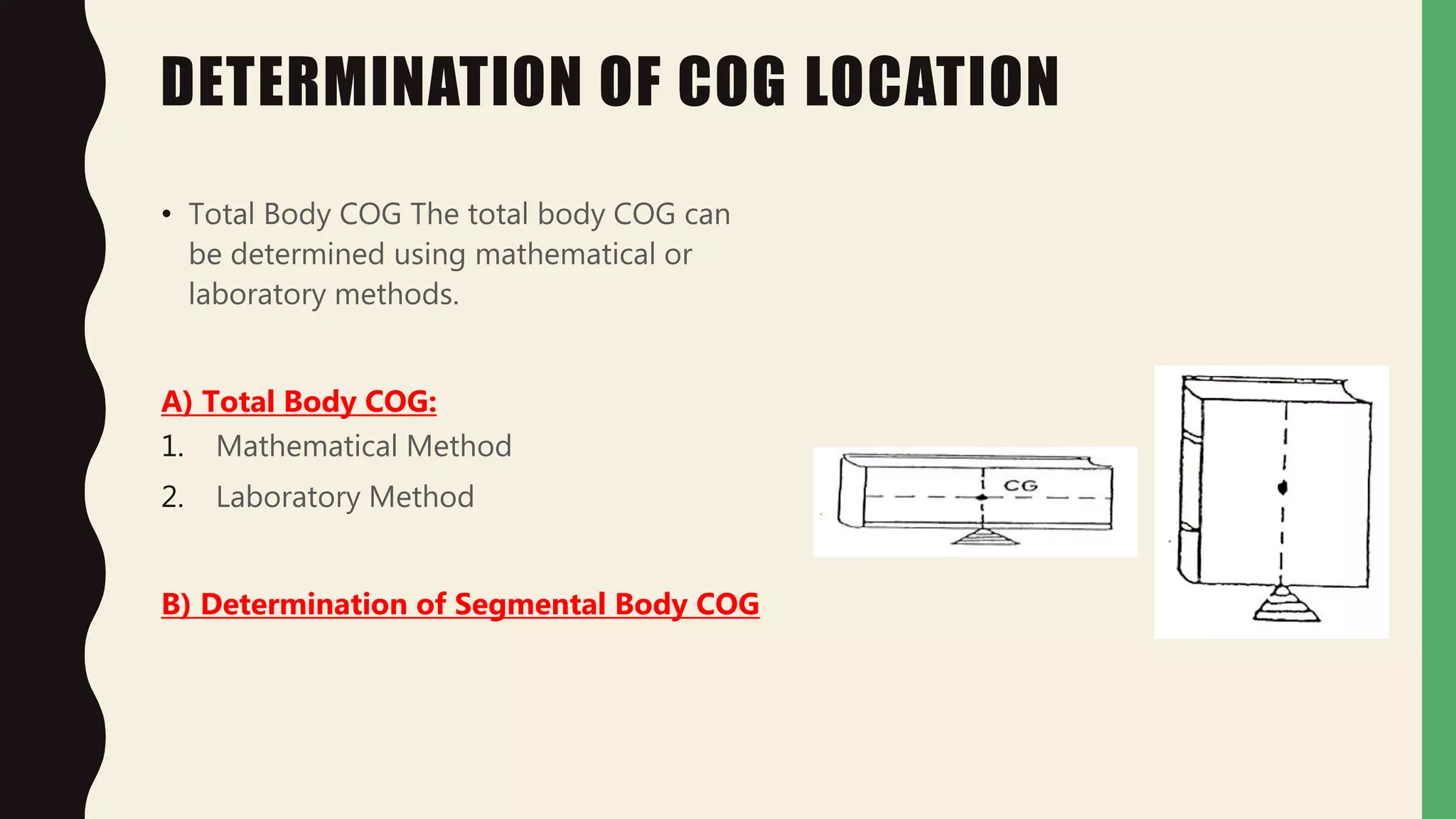 Cog Analysis Example Center of gravity and stability | PPTX