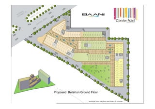 Modern Day Open Concept Retail- First Floor Plan
Tentative Plans -All plans are subject to change
Proposed Retail on Ground Floor
 