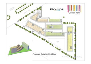 Modern Day Open Concept Retail- First Floor Plan
Tentative Plans -All plans are subject to change
Proposed Retail on First Floor
 