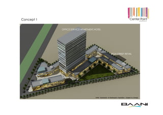 Artist impression of developers inspiration. Subject to change.
Concept 1
OFFICE,SERVICE APARTMENT,HOTEL
HIGH STREET RETAIL
 