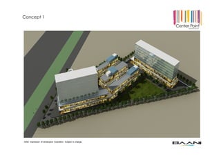 Artist impression of developers inspiration. Subject to change.
Concept 1
 