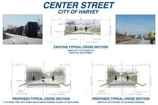 Center Street Cross Sections