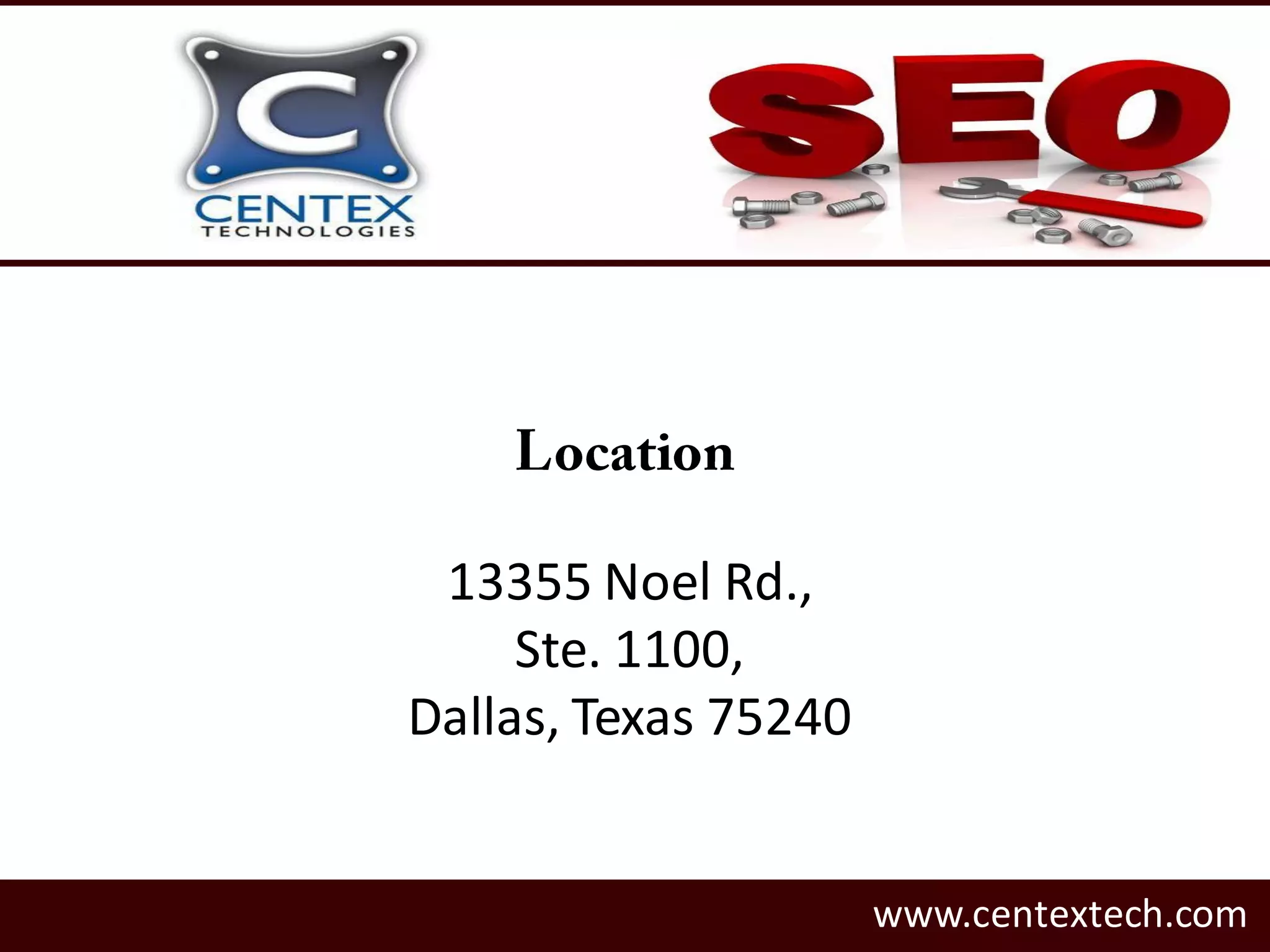13355 Noel Rd.,
Ste. 1100,
Dallas, Texas 75240
www.centextech.com