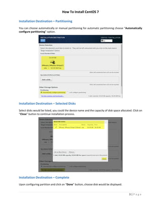 How To Install CentOS 7 | PDF