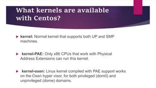CentOS Operating System Presentation (Southeast University) | PPTX
