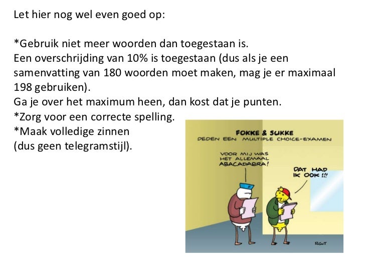 Centraal examen 2011