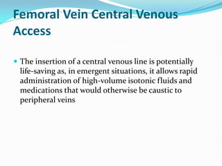 Central-Venous-Catheterization.pdf presentation | PDF