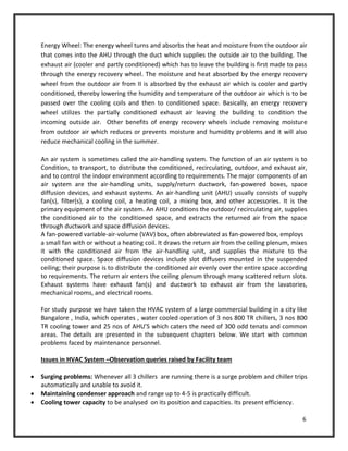 Overview and Maintenanaces of HVAC system | PDF