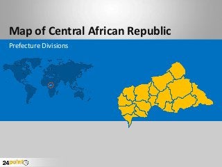 Map of Central African Republic
Prefecture Divisions
 
