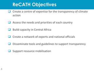 Recath Inj Transparency in Central Africa Region: Way to ETF under the Paris ...