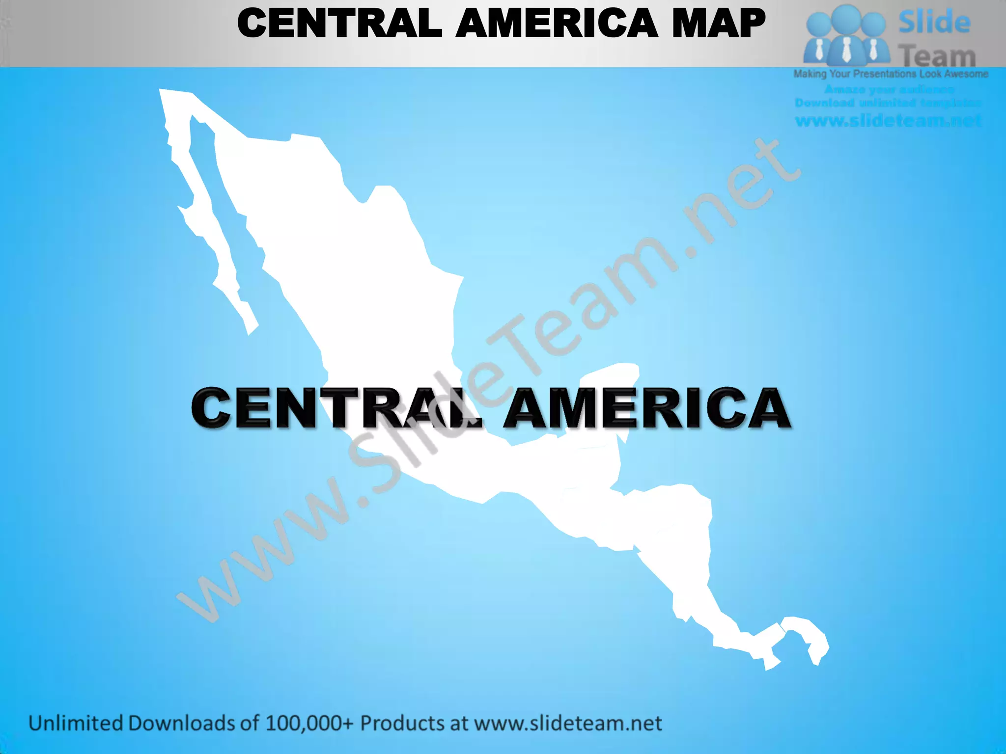 CENTRAL AMERICA MAP
 