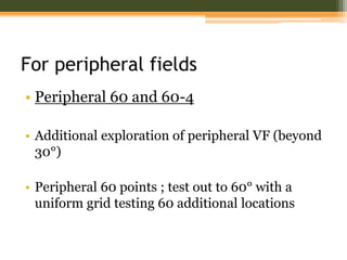 Central and peripheral visual field | PPTX