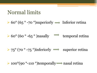 Central and peripheral visual field | PPTX