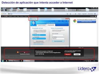 Detección de aplicación que intenta acceder a Internet
 