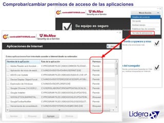 Comprobar/cambiar permisos de acceso de las aplicaciones
 