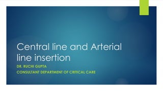 central and arterial line in medicine .pptx
