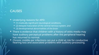 CENTRAL AUDITORY PROCESSING DISORDERS.pptx