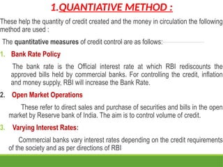 Quantitative Instruments Rbi central bank -functions and role of rbi.pptx