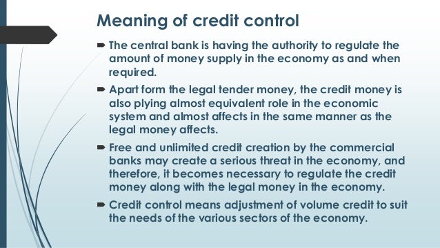 credit control