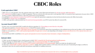 Cbdc Note Central Bank Digital Currency (CBDC): Best Practice and Technical ...