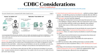 CDBC Considerations
Privacy Considerations
1. A token-based system would ensure universal access – anybody can obtain a digital
signature – it would o
ff
er good privacy by default. It would also allow the CBDC to
interface with communication protocols (the basis for micropayments in the IoT).


2.The downsides are severe (need the safeguard)


1. The high risk of losing funds if end users fail to keep their private key secret.


2. The challenges to design an e
ff
ective AML/CFT framework for such a system.
Law enforcement authorities would run into di
ffi
culties when seeking to
identify claim owners or follow money
fl
ows, just as with cash or bearer
securities.


3.The focus of privacy dimension goes far beyond whether the system is based on
accounts or digital tokens. Transaction-level
fi
nancial data reveal sensitive
personal data. Hence, two aspects of privacy by default are crucial for the design
of a CBDC:


1. The amount of personal information transaction partners learn about each
other when the system is operating normally.


2.The risk of large-scale breaches of data held by the system operator or
intermediaries.


4. A CBDC lets merchants collect and link payment data to customer pro
fi
les
transforms the very nature of payments. Hence, a CBDC should preserve its users’
privacy.


5.Depending on the involvement of intermediaries and the information they receive,
technical safeguards for data protection need to be complemented by a legal
framework restricting data collection by front-end applications.
Once the CBDC’s architecture and infrastructure have been chosen, the question arises of how and to whom one should give access (the third layer of the CBDC pyramid)
The
fi
rst option : tie ownership to an identity. Claims are represented in a database that records the value along with a
reference to the identity, just as in a bank account. The drawbacks in the case of CBDCs is it depends on “strong”
identities for all account holders – schemes that map each individual to one and only one identi
fi
er across the entire
payment system. Such schemes can present a challenge in some jurisdictions, thus impairing universal access.


The second option : the CB honours claims solely when the CBDC user demonstrates knowledge of an encrypted
value – an option sometimes referred to as digital tokens. One example is when the secret part of a public-private key
pair is used to sign a message.
 