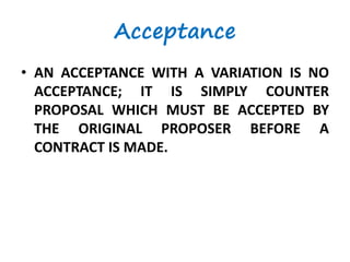 Variance Acceptance Process Examples Tendering, Contract and Execution | PPTX
