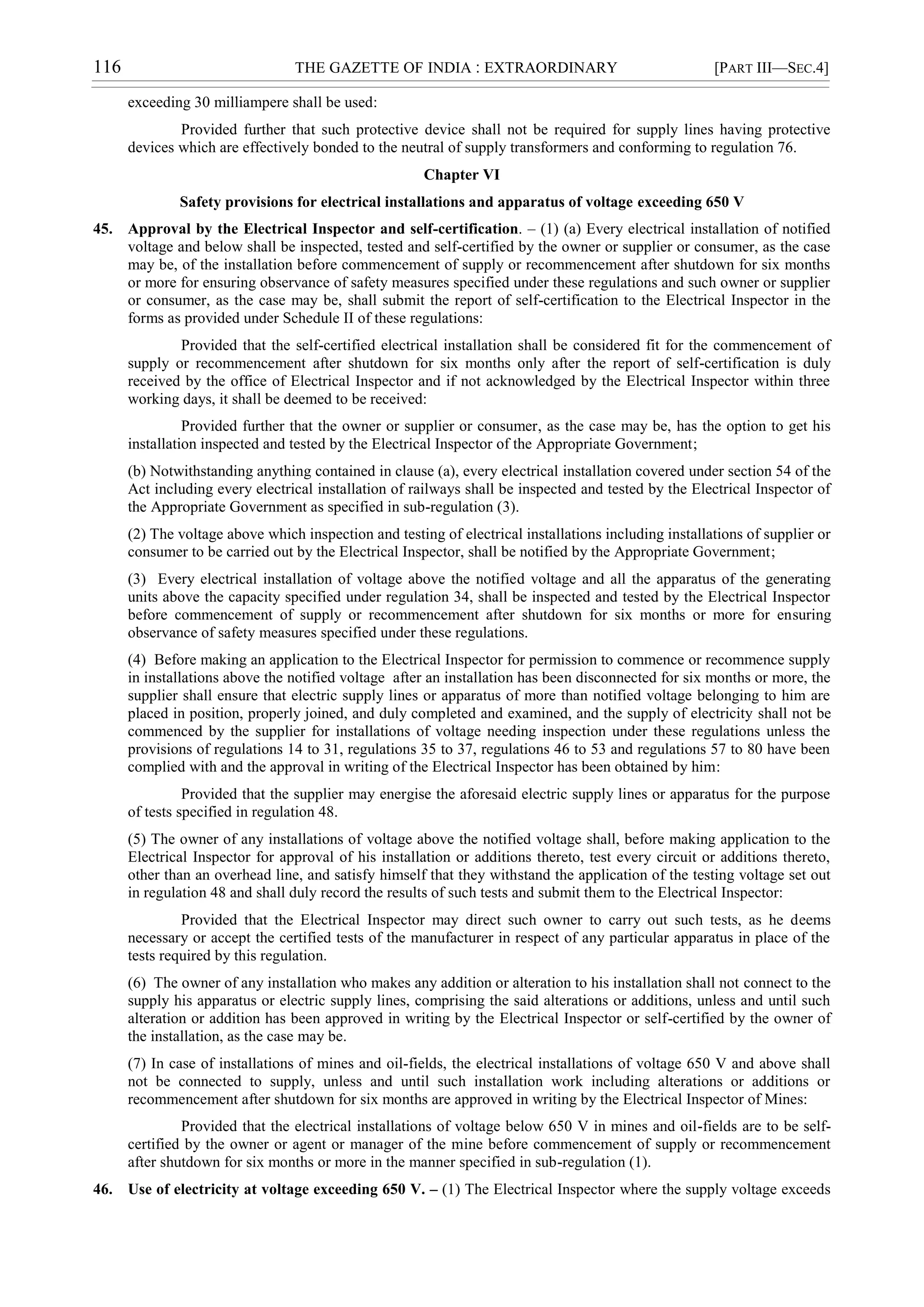 Central Electricity Authority (Measures relating to Safety and Electric ...