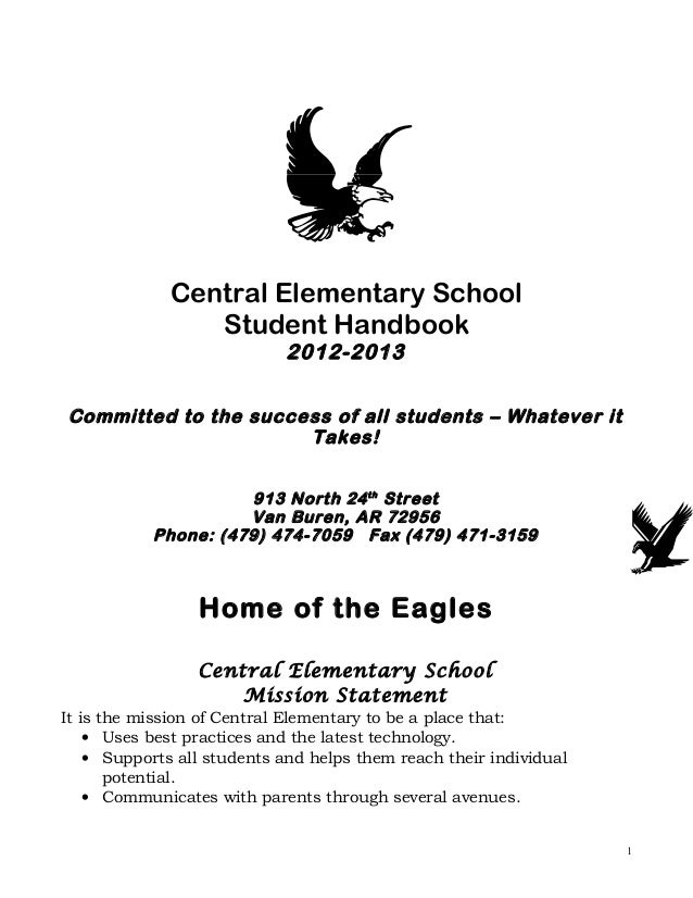 sample student handbook elementary school Standard 3 preston school district.