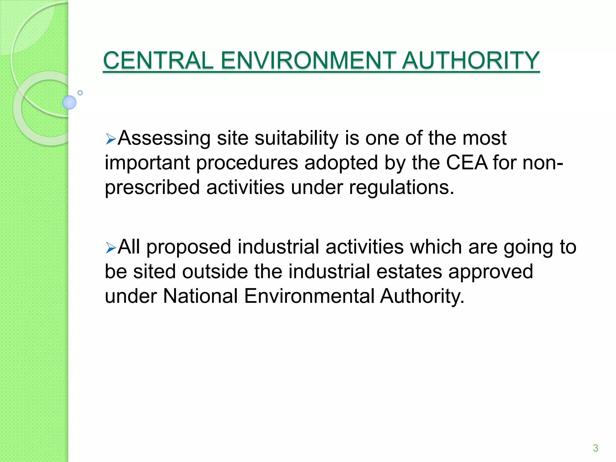 Central environment authority | PPT