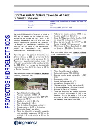 Centrales Hidroelectricas