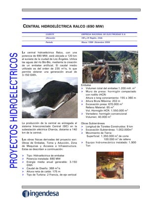 Centrales Hidroelectricas