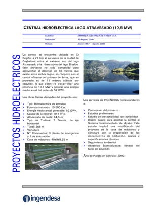 Centrales Hidroelectricas