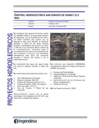 Centrales Hidroelectricas