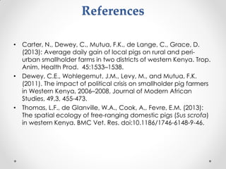 Challenges of designing pig diets using local feedstuffs for Ugandan subsistence farmers