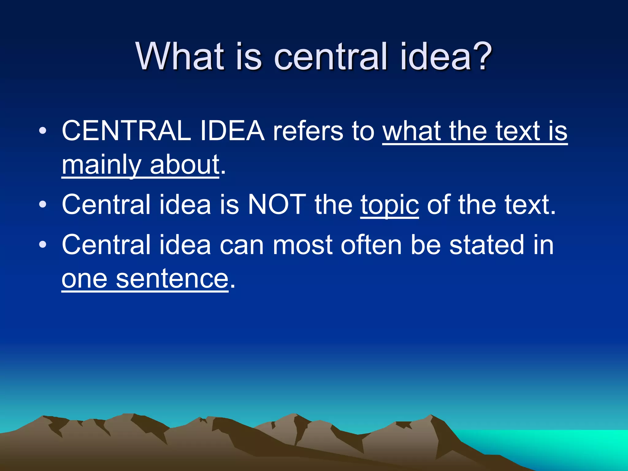 central idea vs theme ppt.ppt