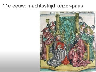 11e eeuw: machtsstrijd keizer-paus 