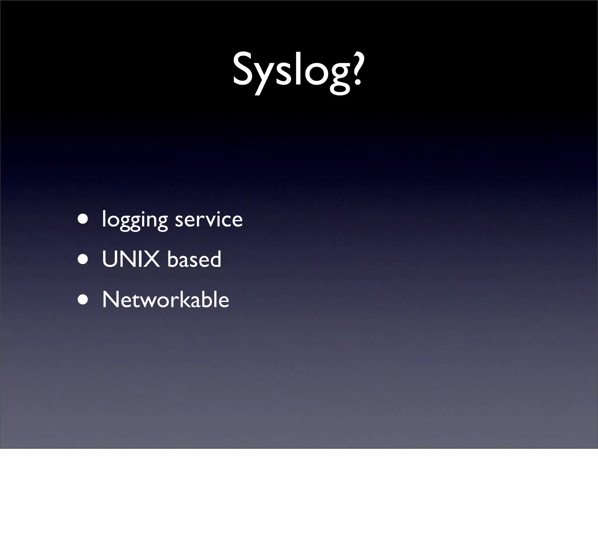 Centralized Logging with syslog | PDF