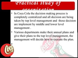 Centralized & decentralized decision making in ccbpl | PPT