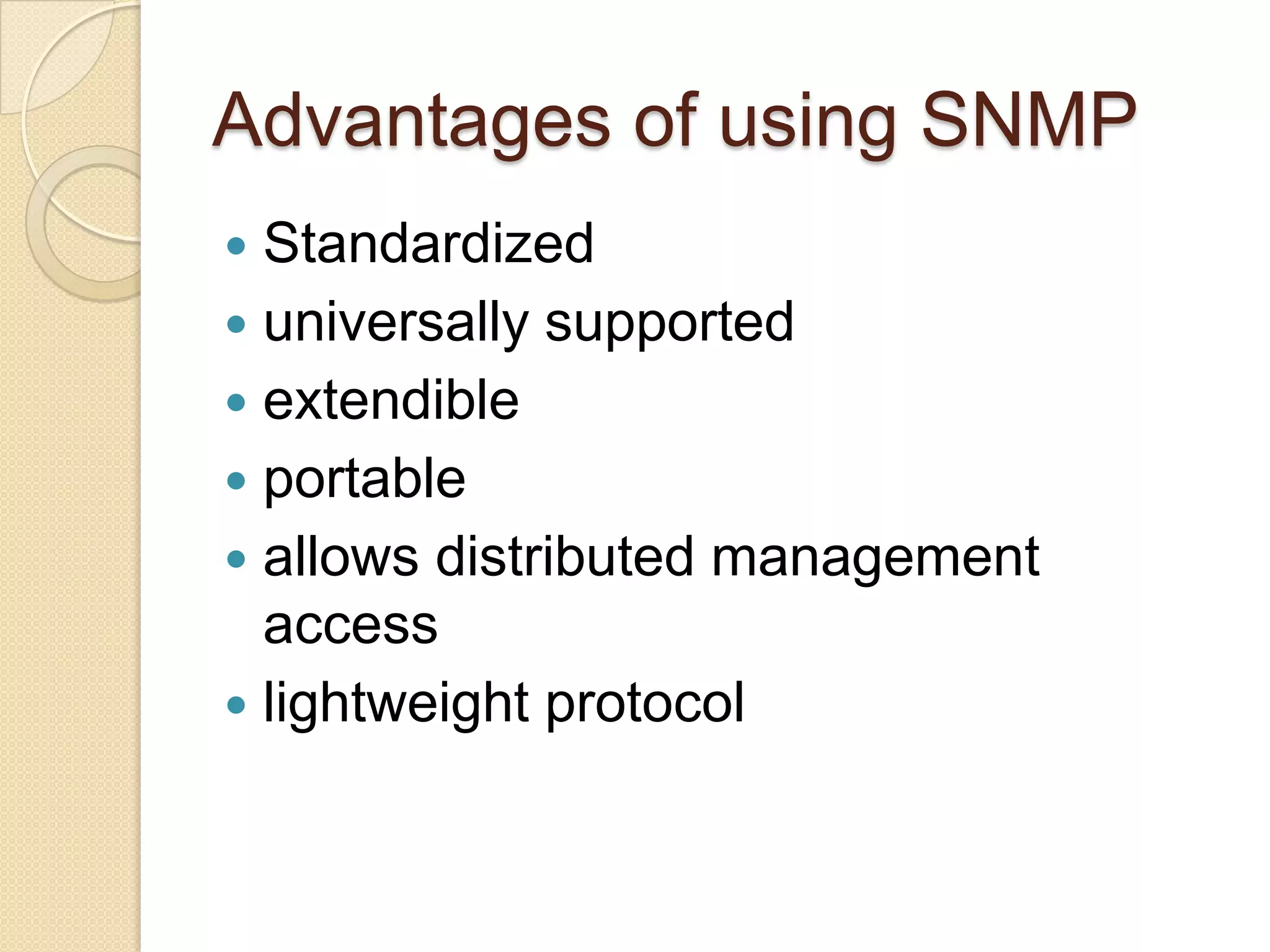 MIBManagement Information Bases (MIBs) are text definitions of each of the OID branches of a network SNMP OID StructureOIDs And Their Equivalent MIBs