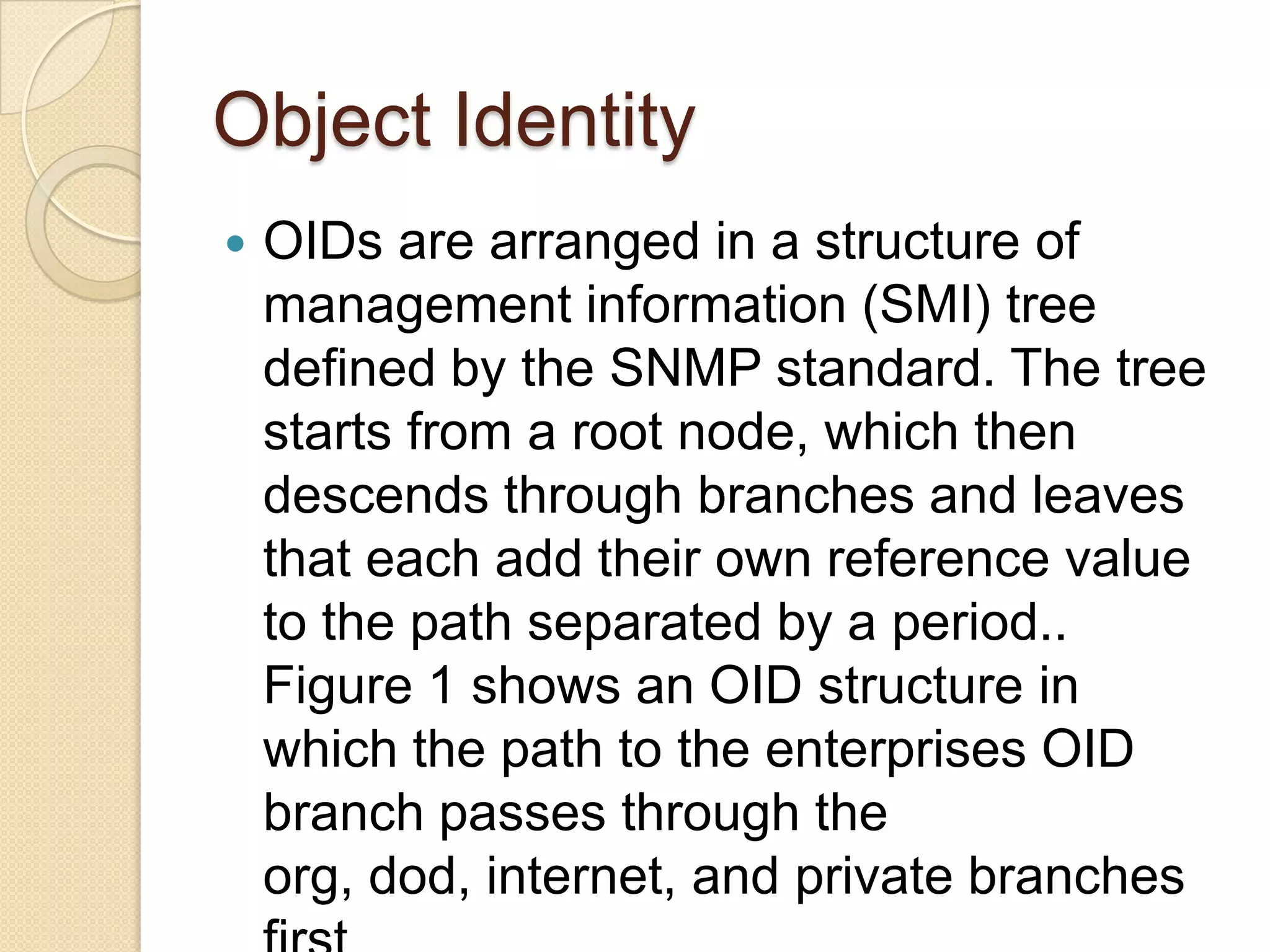 Three main tasks are performed by SNMPConfiguration Management