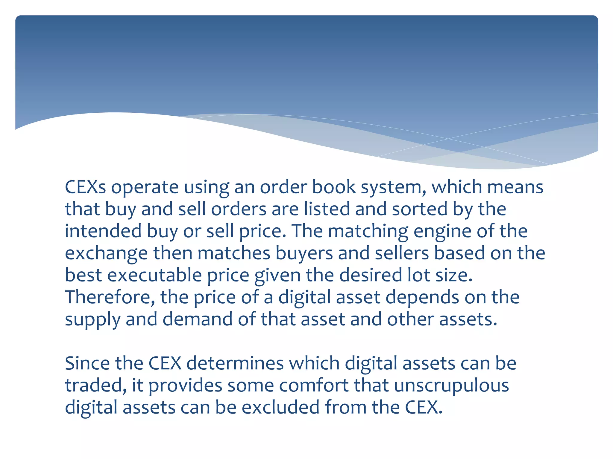dex decentralized exchange