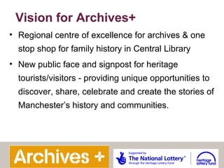 Archives+ at Manchester Central Library | PPT