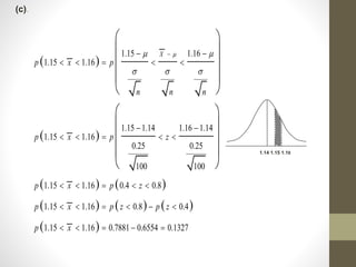  
 
   
     
 
1.15 1.16
1.15 1.16
1.15 1.14 1.16 1.14
1.15 1.16
0.25 0.25
100 100
1.15 1.16 0.4 0.8
1.15 1.16 0.8 0.4
1.15 1.16 0.7881 0.6554 0.1327
X
p x p
n n n
p x p z
p x p z
p x p z p z
p x
 
  
 
    
 
    
    
     
    
 
 
 
 
 
 
 
 
 
 
1.14 1.15 1.16
(c).
 
