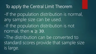 Central limit theorem application | PPTX