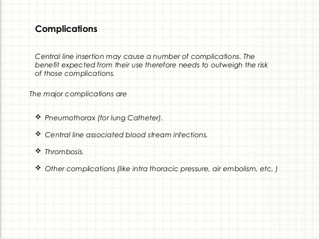 central line blood sampling blood coagulation chart