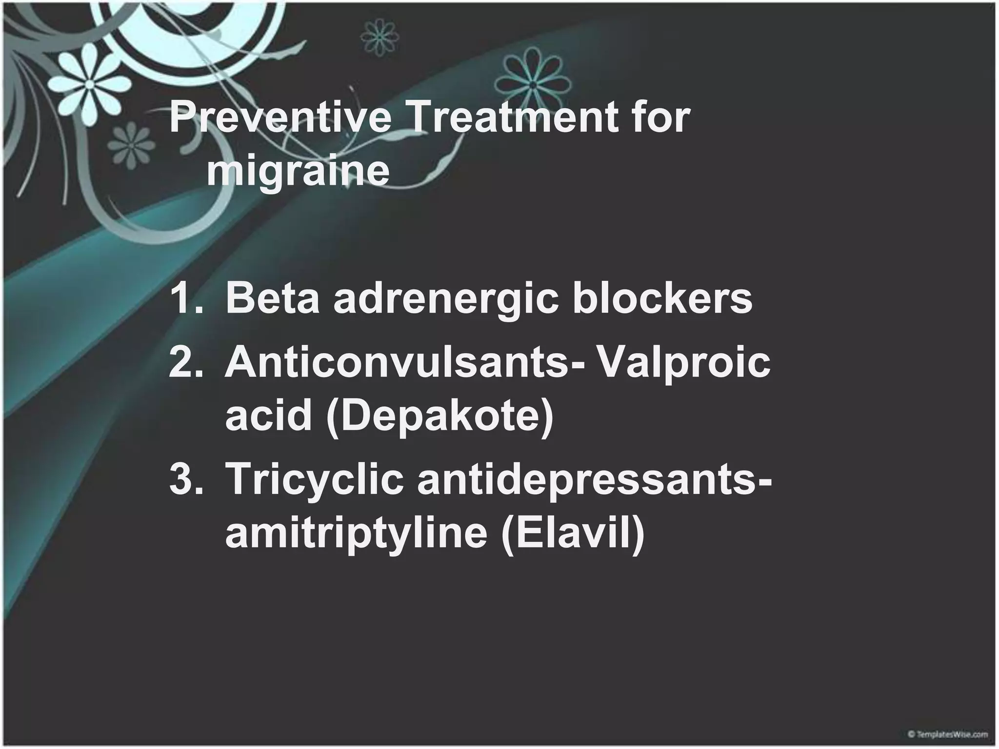 Central Nervous System Agents