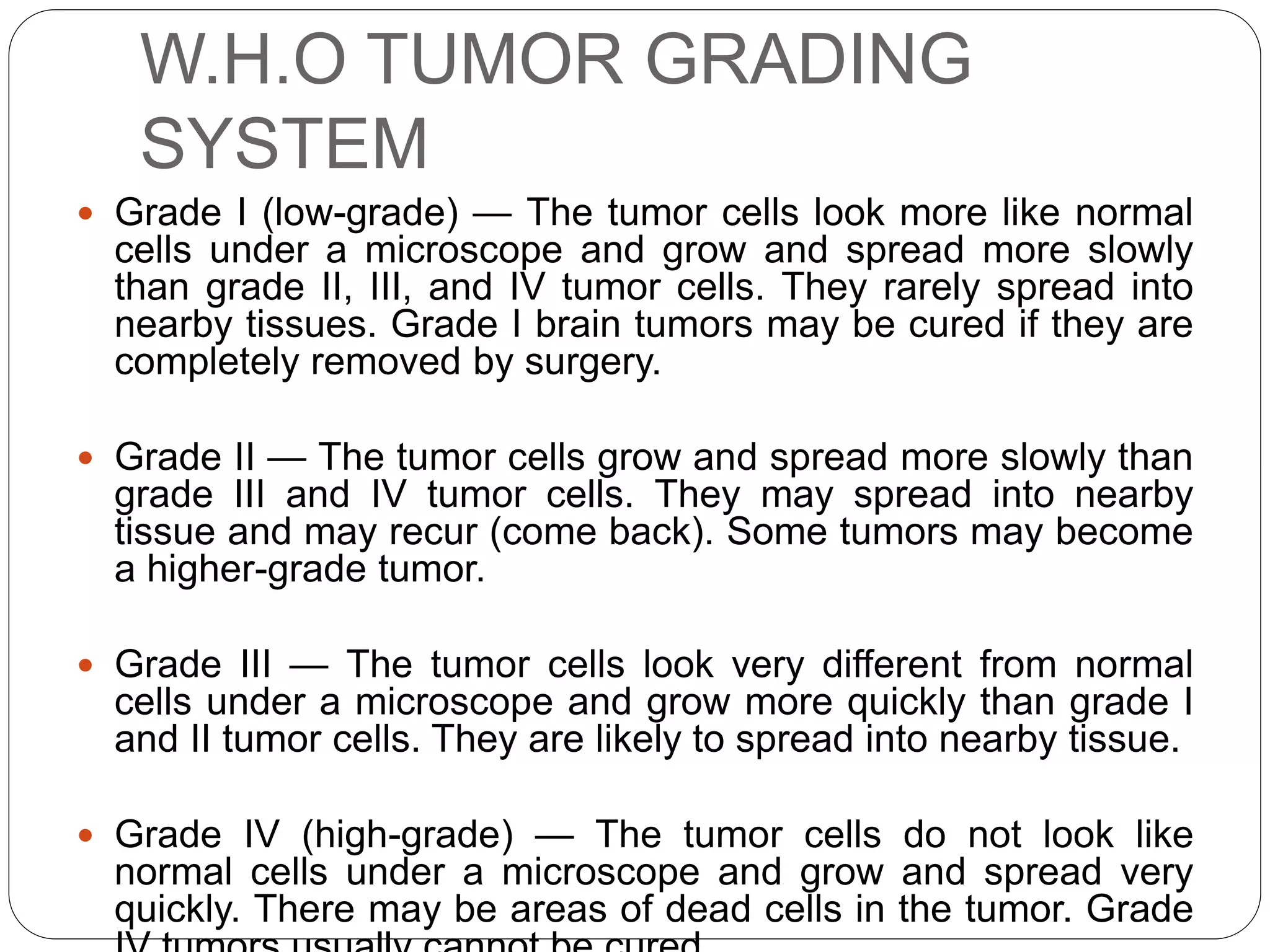 Central nervous system tumors | PPTX