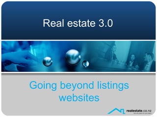 Real estate 3.0 Going beyond listings websites 