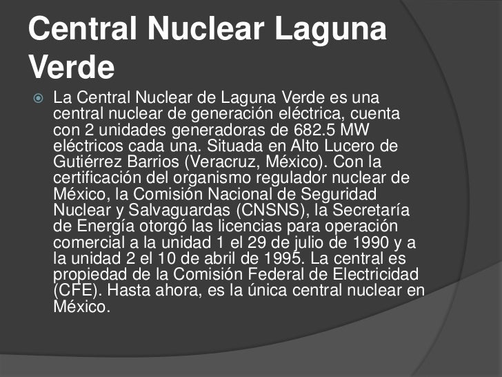 Central nuclear laguna verde (méxico)
